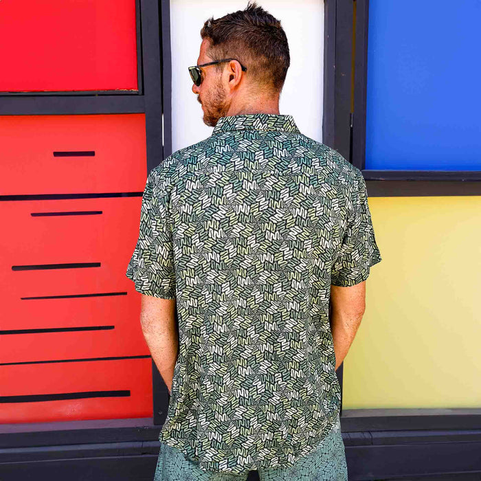 SNAXAGONS Half Sleeve Button Up Shirt - symbolika
