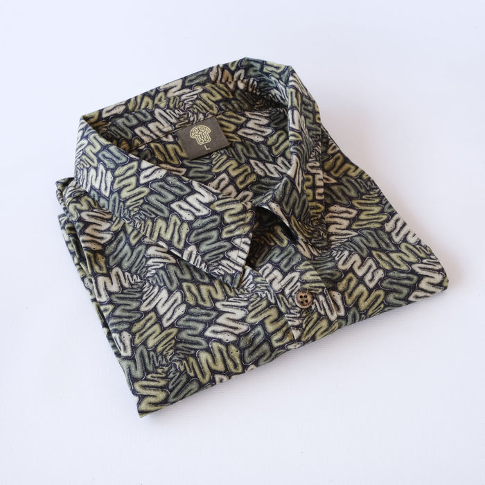 SNAXAGONS Half Sleeve Button Up Shirt - symbolika