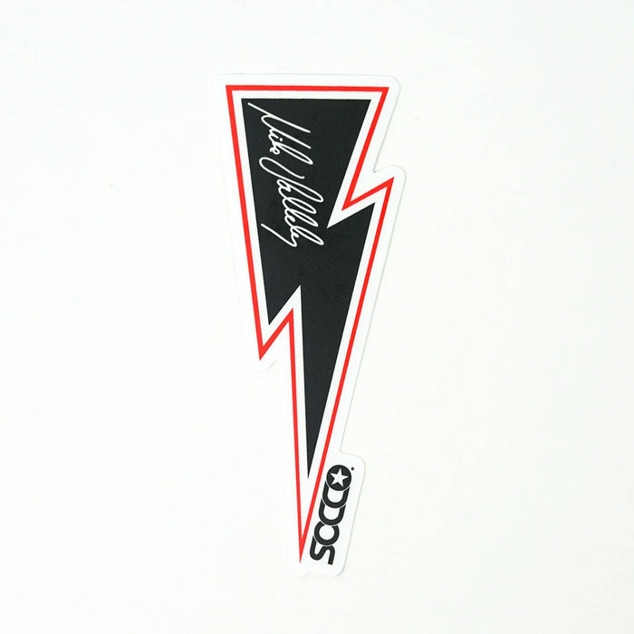 SOCCO x Mike Vallely Lightning Bolt Socks | Black: S/M