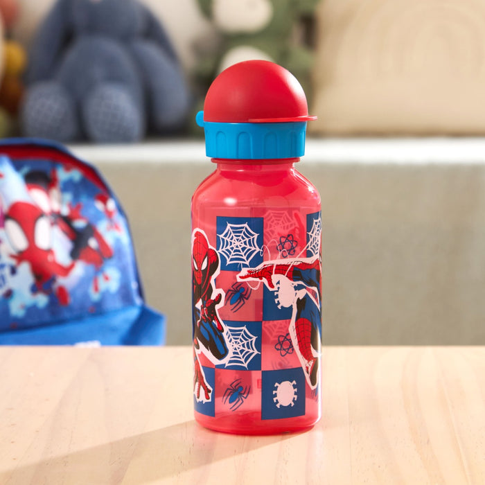 Spiderman Arachnid Grid 370ml School Water Bottle
