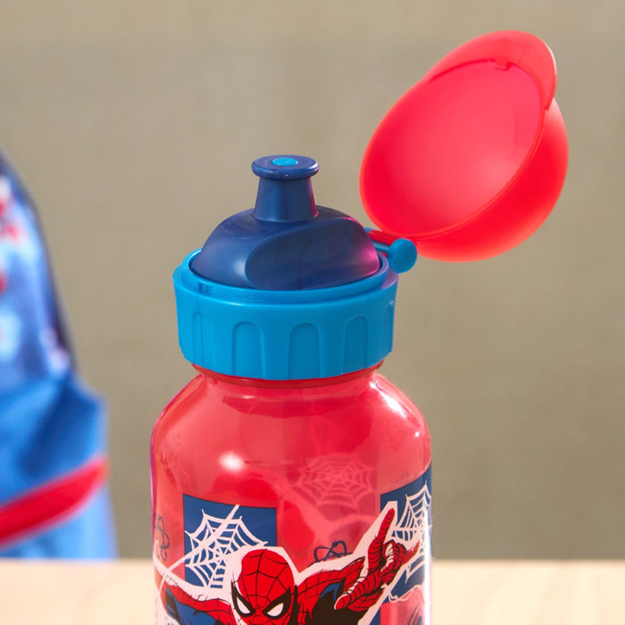 Spiderman Arachnid Grid 370ml School Water Bottle