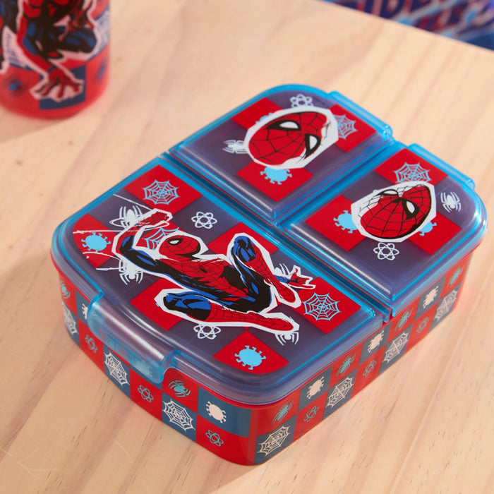Spiderman Midnight Flyer Multi-Compartment Sandwich Lunchbox