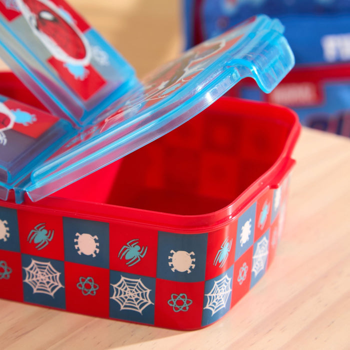Spiderman Midnight Flyer Multi-Compartment Sandwich Lunchbox