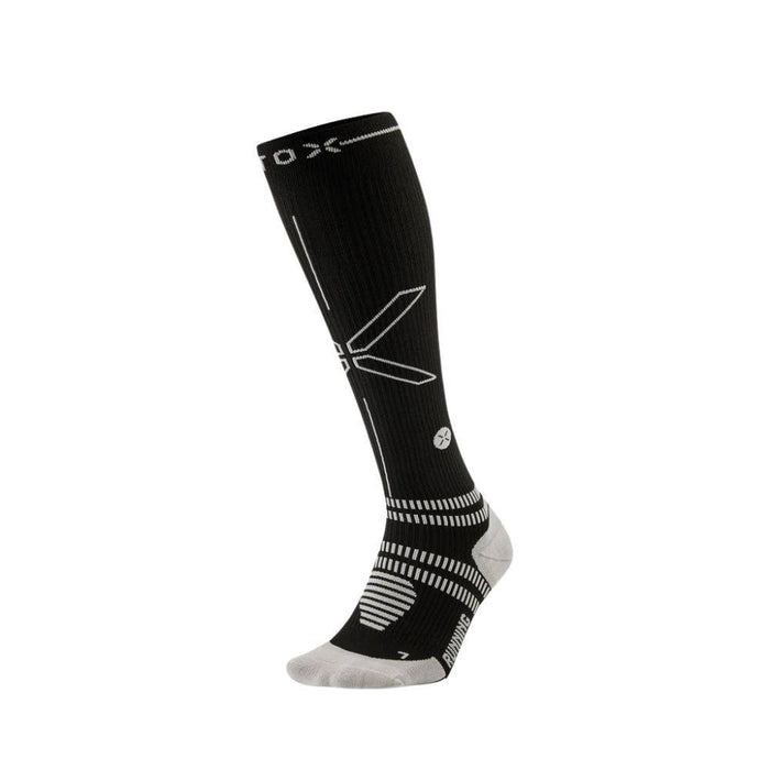 STOX | Running Compression Socks | Dames | Black / Light Grey