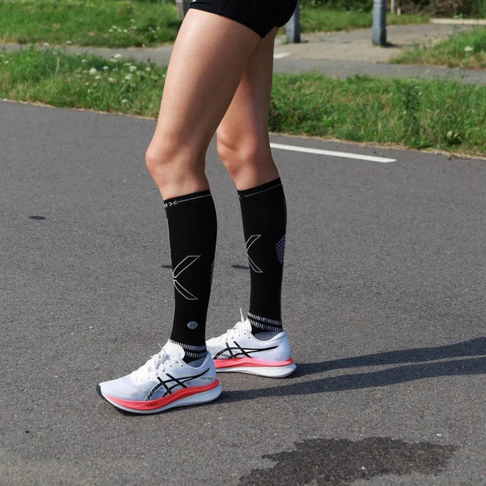 STOX | Running Compression Socks | Dames | Black / Light Grey