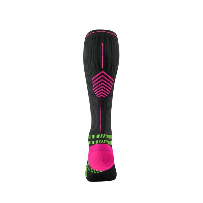 STOX | Running Compression Socks | Dames | Charcoal / Fuchsia