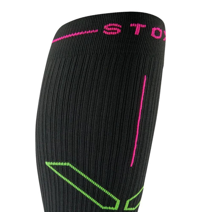 STOX | Running Compression Socks | Dames | Charcoal / Fuchsia