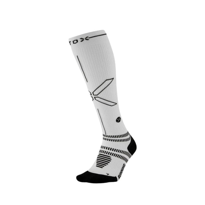 STOX | Running Compression Socks | Dames | White / Black
