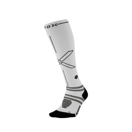 STOX | Running Compression Socks | Dames | White / Black