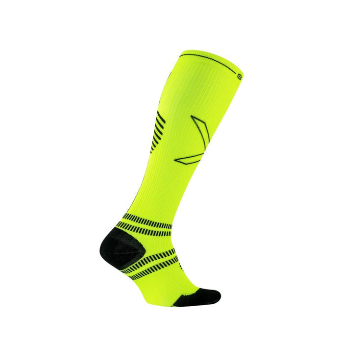 STOX | Running Compression Socks | Dames | Yellow Fluo / Black