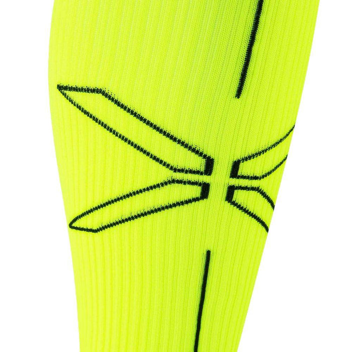 STOX | Running Compression Socks | Dames | Yellow Fluo / Black