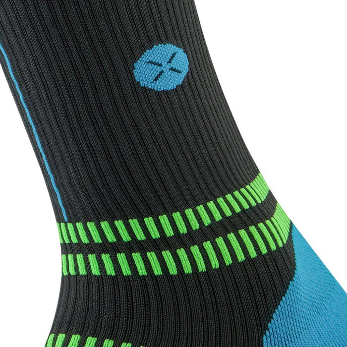 STOX | Running Compression Socks | Heren | Charcoal / Bright Blue
