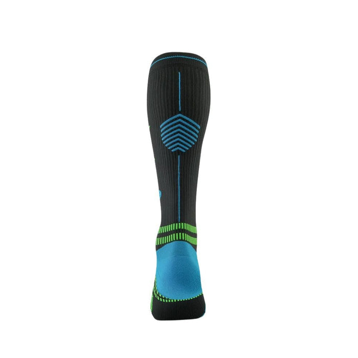 STOX | Running Compression Socks | Heren | Charcoal / Bright Blue