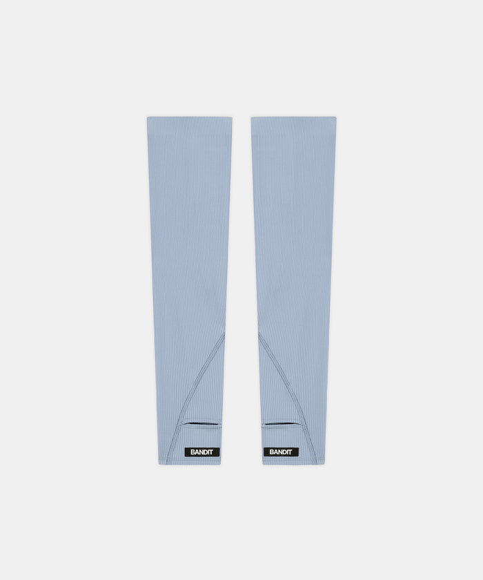 Striped Cadence™ Compression Sleeves - Steel Horizon / Pavilion Blue