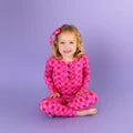 Sydney Pink Checks 2 pc. Lounge Set-10/12