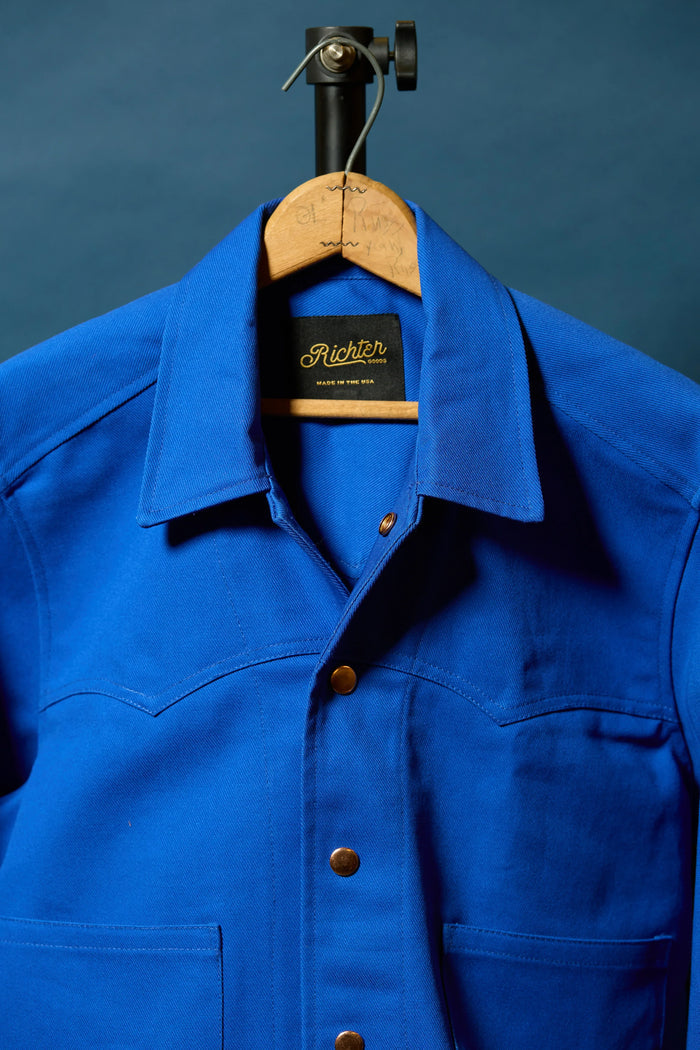 Terlingua Trucker Jacket in Electric Blue