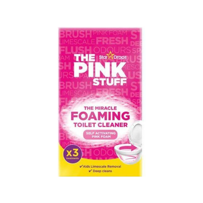 The Pink Stuff Power Foaming Toilet Cleaner Self Activating Pink Foam 300g
