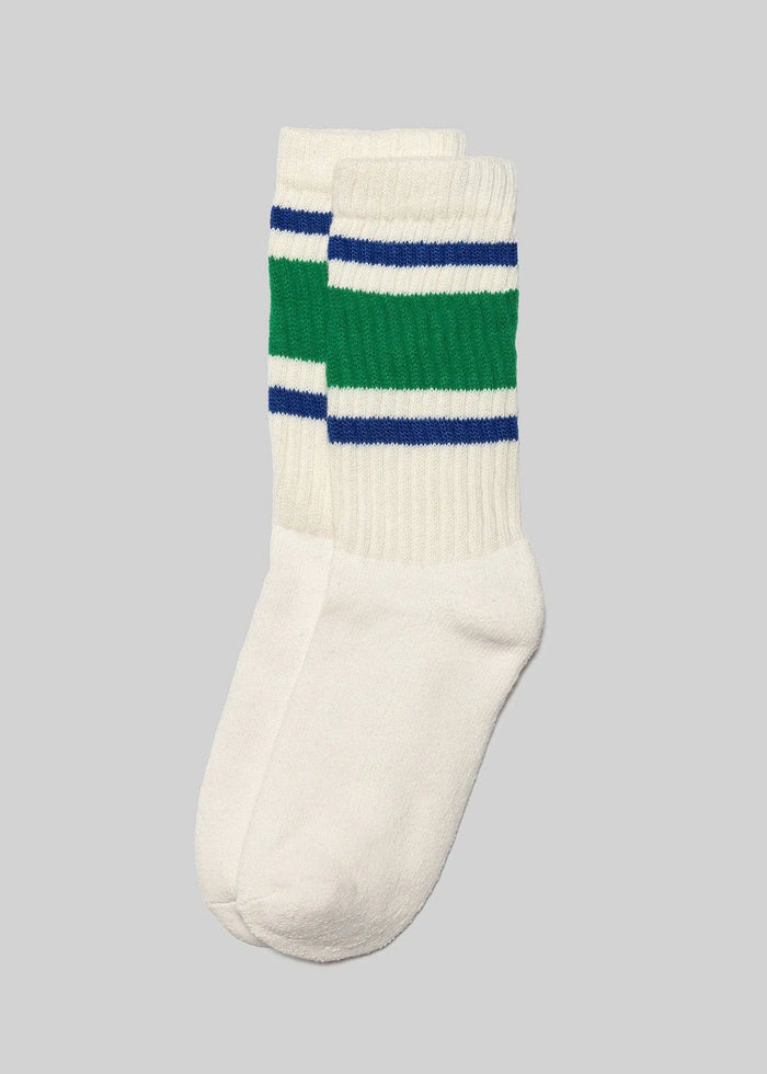 The Retro Stripe: Kelly green/royal / One Size