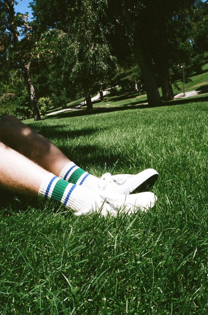 The Retro Stripe: Royal/red / One Size
