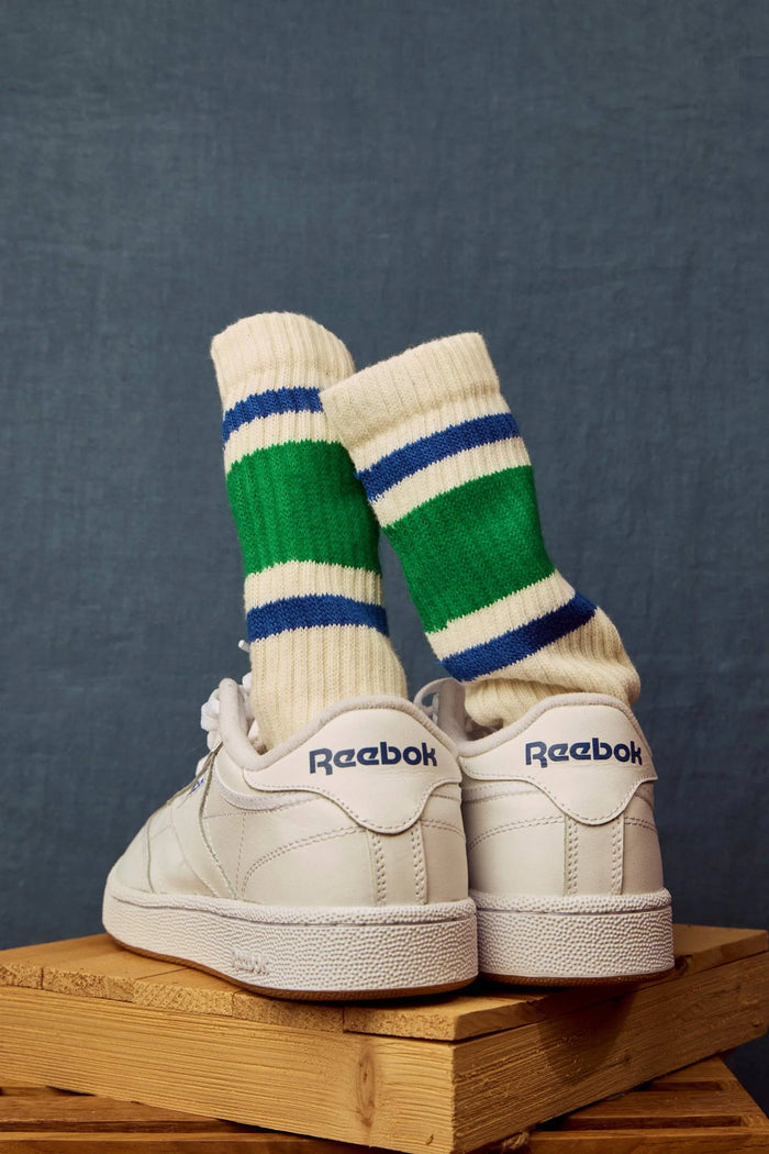 The Retro Stripe: Royal/red / One Size