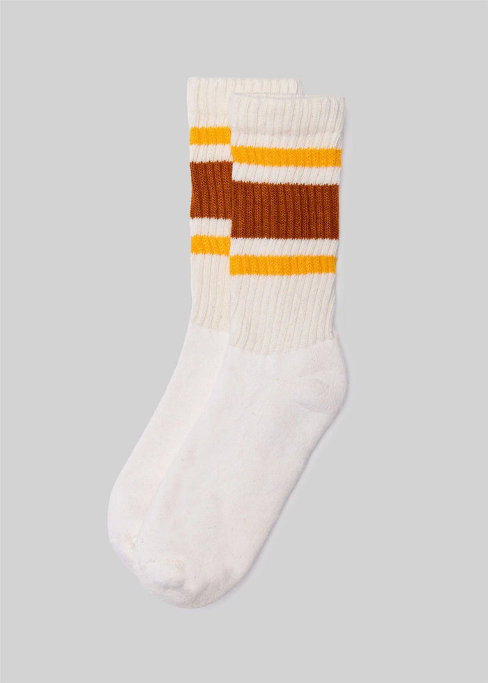 The Retro Stripe: Texas orange/gold / One Size
