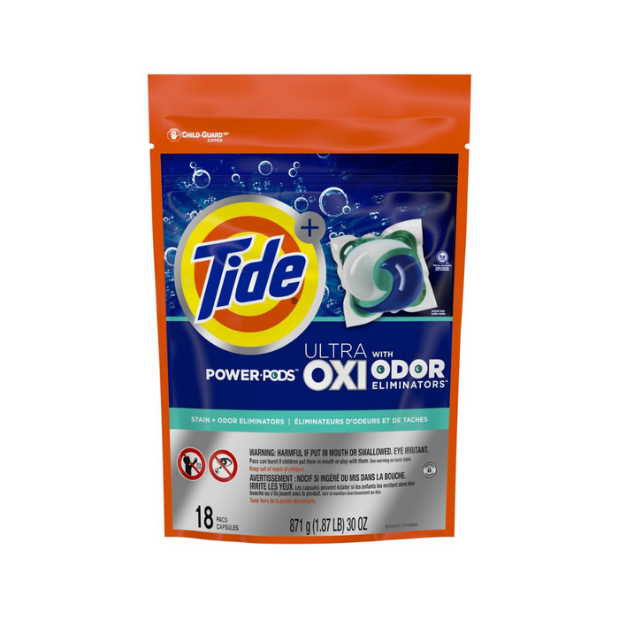 Tide Ultra Oxi With Odor Eliminator 18 power pods