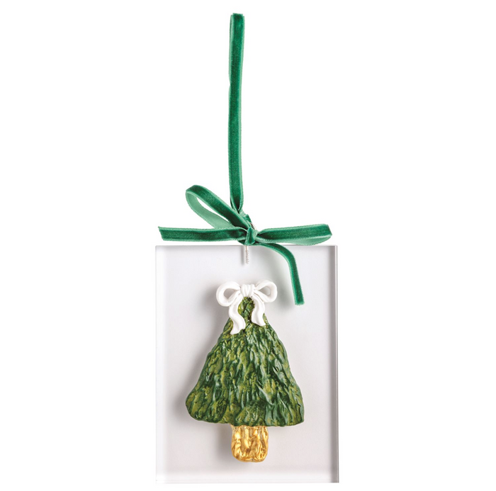 Tree Painted Acrylic Ornament