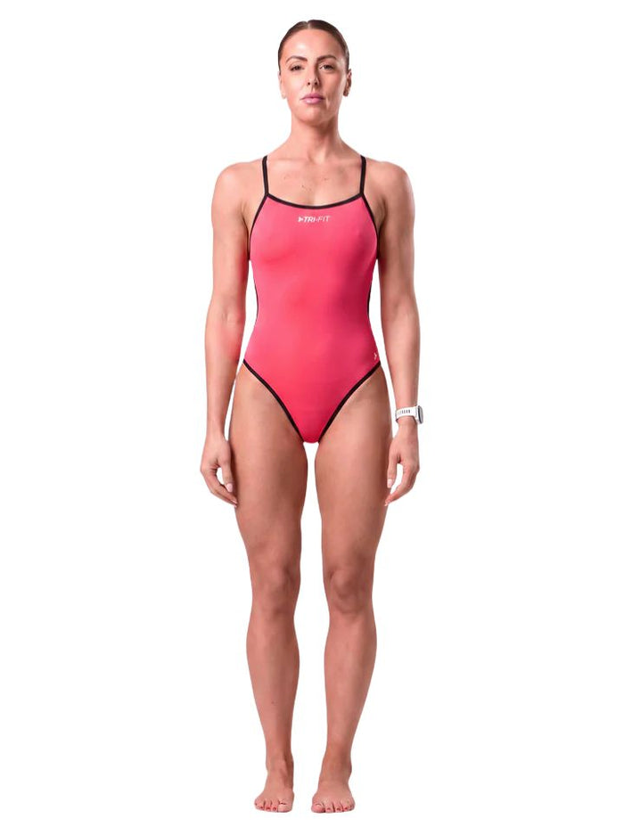 TRI-FIT | Propel Reversible Swimsuit | Dames | Black / Red