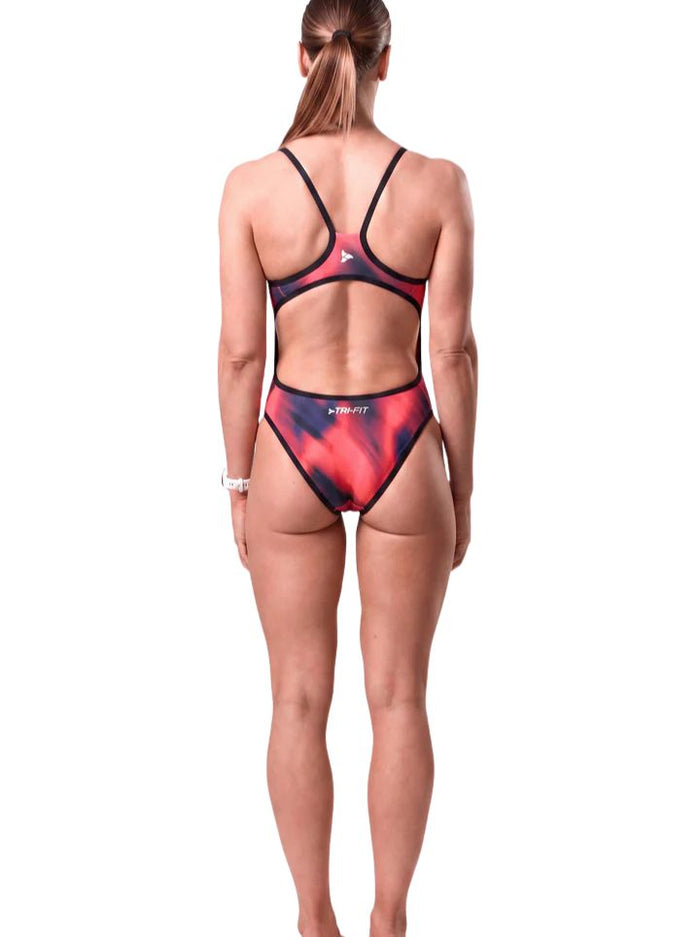 TRI-FIT | Propel Reversible Swimsuit | Dames | Black / Red