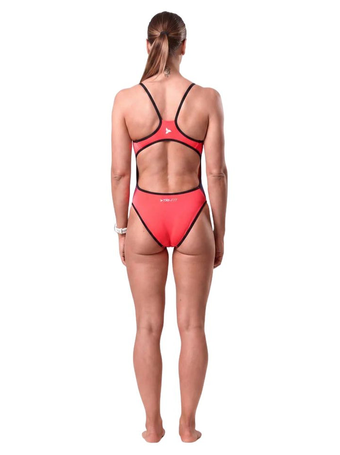 TRI-FIT | Propel Reversible Swimsuit | Dames | Black / Red