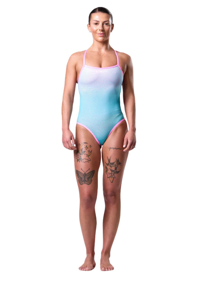 TRI-FIT | Propel Reversible Swimsuit | Dames | Blue / Pink