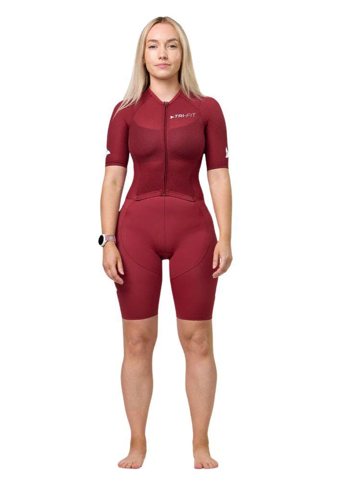 TRI-FIT | VANGUARD | Trisuit | Dames | Wine Red