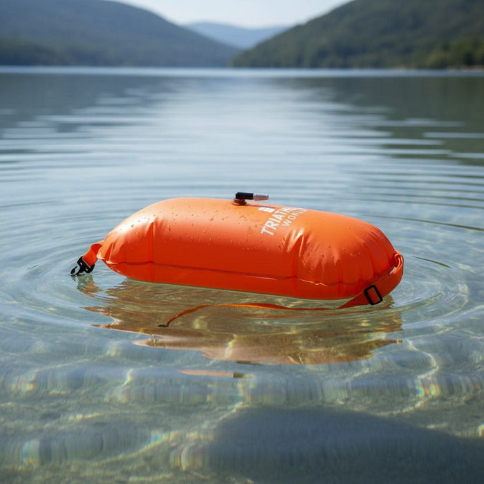 TriathlonWorld | Open Water Buoy | Orange / White