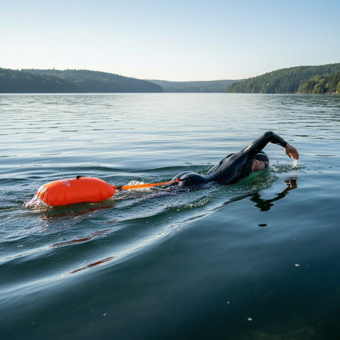 TriathlonWorld | Open Water Buoy | Orange / White