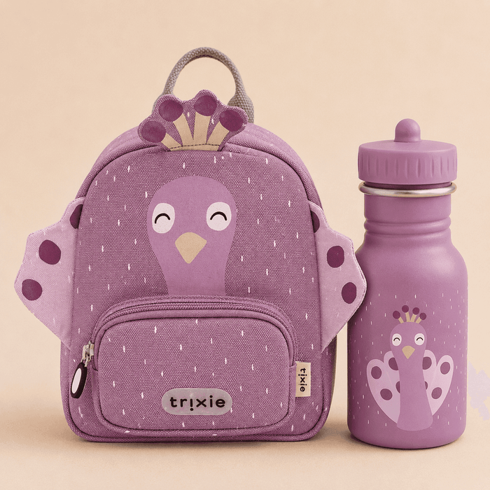 Trixie Baby® Set nahrbtnik MINI in steklenička 350ml Mrs. Peacock Trixie Baby