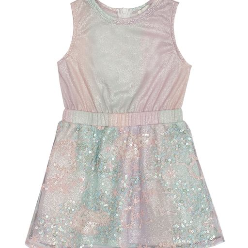 Under the Sea Flitter Tulle + Sequin Embroidery Dress