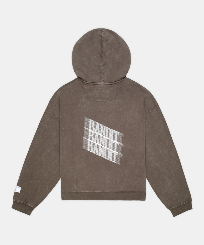 Unisex Chroma Wash Cropped Hoodie - Cocoa
