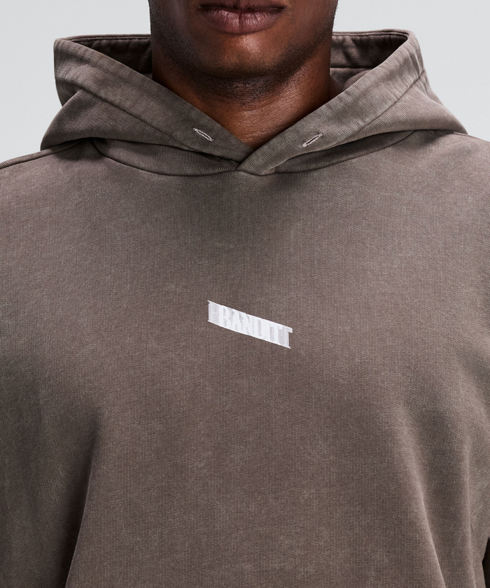 Unisex Chroma Wash Cropped Hoodie - Cocoa