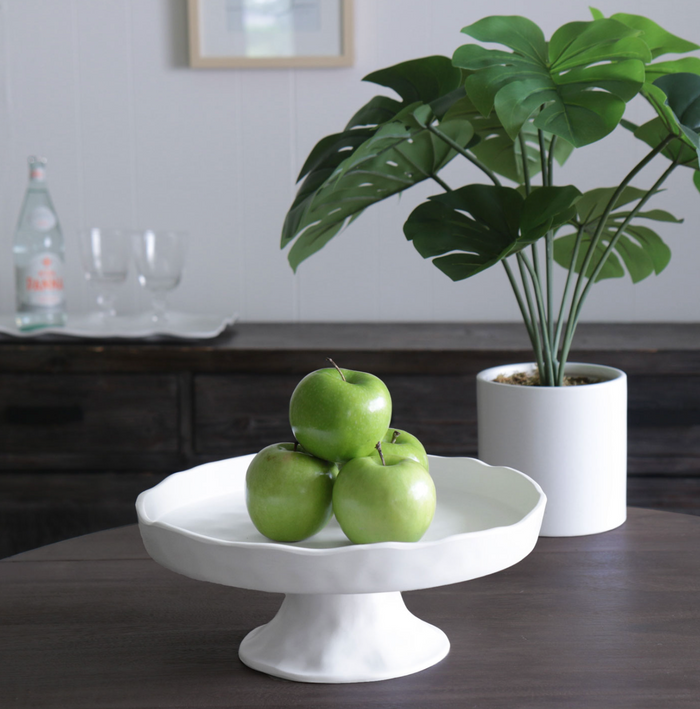 VIDA Nube Pedestal Cake plate -white