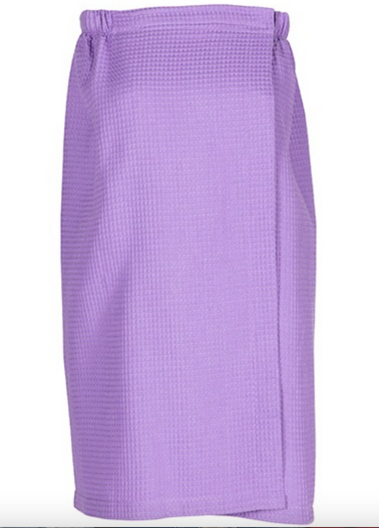 Waffle Towel Wrap-Lavender