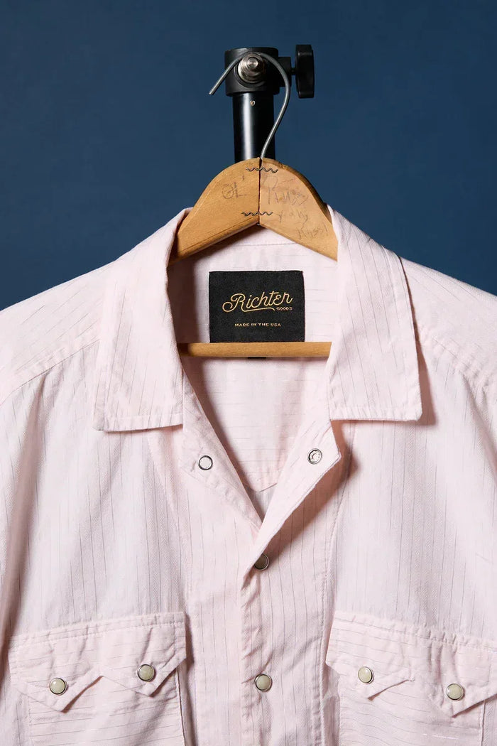 Western Lurex in Pink Pearl Snap