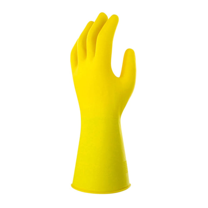Wilko Yellow Extra Wear Rubber Gloves "Spring Clean"