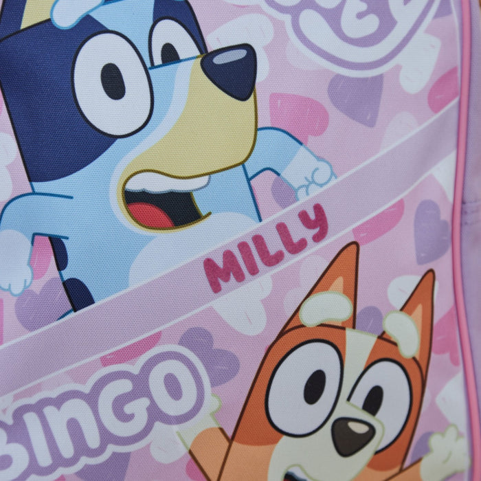 William Lamb Personalised Bluey and Bingo Heart Backpack