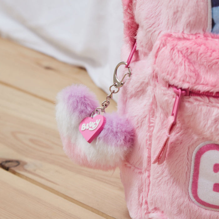 William Lamb Personalised Pink Plush Bluey Backpack