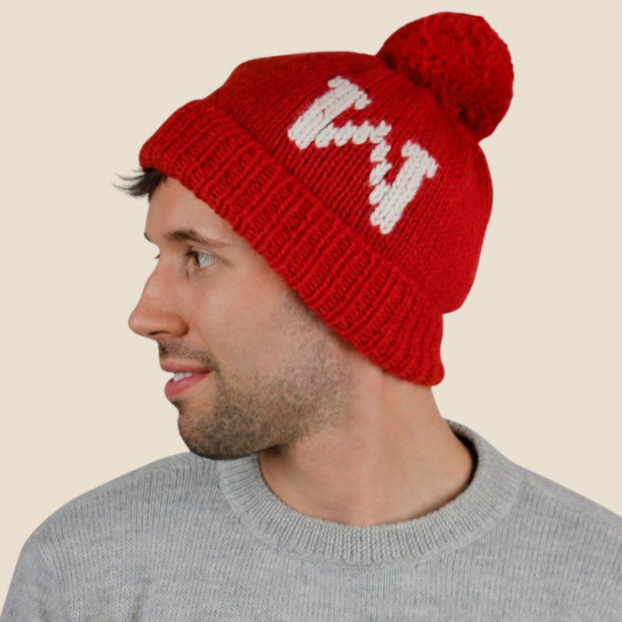 Yes / Red W Beanie