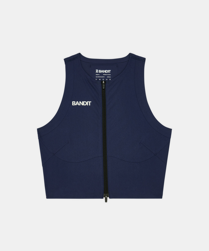 Women's Adapto™ 2-Way Zip Race Crop - NY Navy