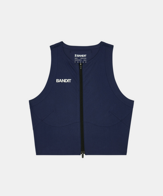 Women's Adapto™ 2-Way Zip Race Crop - NY Navy