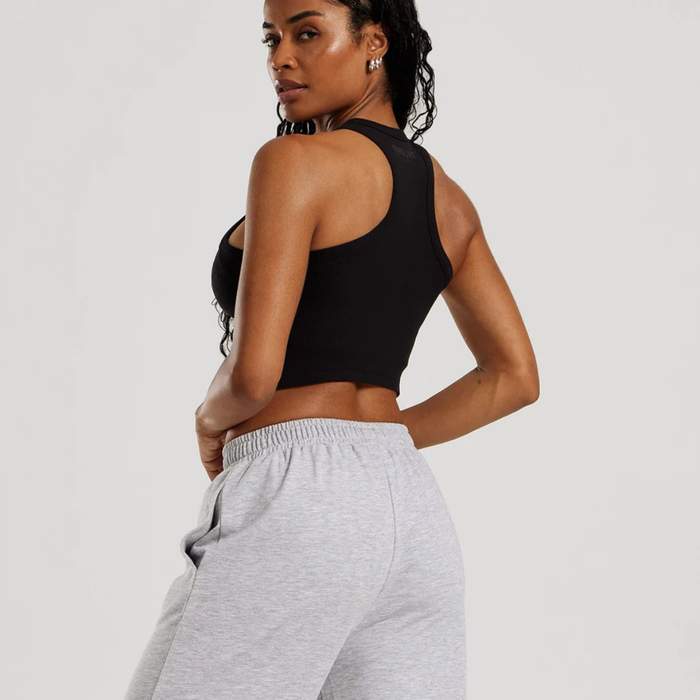 Women's Best - Comfort Ribbed Cropped Tank | Black