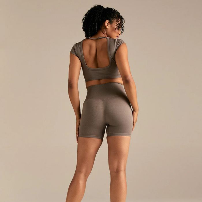 Women's Best - Motion Seamless Shorts | Taupe Grey