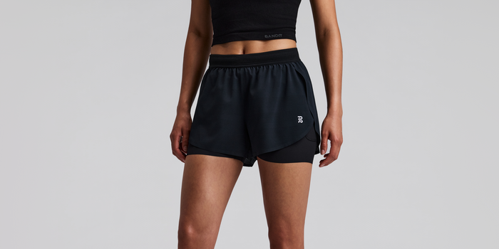 Women's CoolGrid™ 2-in-1 Run Shorts - Black